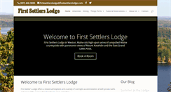 Desktop Screenshot of firstsettlerslodge.com