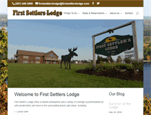 Tablet Screenshot of firstsettlerslodge.com